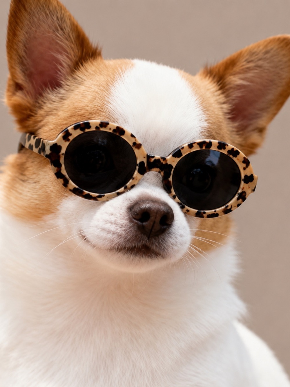 Leopard Print Pet Sunglasses for Cats & Small Dogs Costume Glasses New